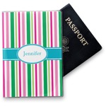 Grosgrain Stripe Vinyl Passport Holder (Personalized)