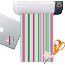 Grosgrain Stripe Sticker Vinyl Sheet (Permanent)