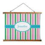 Grosgrain Stripe Wall Hanging Tapestry - Wide (Personalized)