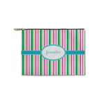 Grosgrain Stripe Zipper Pouch - Small - 8.5"x6" (Personalized)