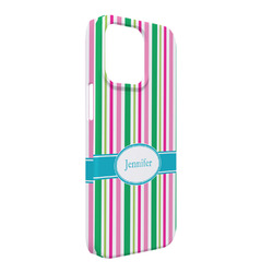 Grosgrain Stripe iPhone Case - Plastic - iPhone 13 Pro Max (Personalized)