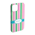 Grosgrain Stripe iPhone Case - Plastic - iPhone 15 (Personalized)