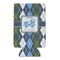 Blue Argyle 16oz Can Sleeve - FRONT (flat)