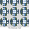 Blue Argyle 2" Multipurpose Round Labels - Sheet