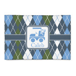 Blue Argyle 2' x 3' Indoor Area Rug (Personalized)