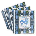 Blue Argyle 3-Ring Binder (Personalized)