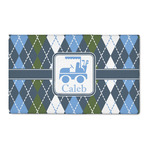 Blue Argyle 3' x 5' Patio Rug (Personalized)