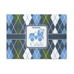 Blue Argyle 5' x 7' Patio Rug (Personalized)