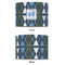 Blue Argyle 8" Drum Lampshade - APPROVAL (Fabric)