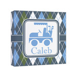 Blue Argyle Canvas Print - 8x8 (Personalized)