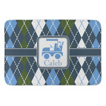 Blue Argyle Anti-Fatigue Kitchen Mat (Personalized)