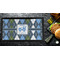 Blue Argyle Bar Mat - Small - LIFESTYLE