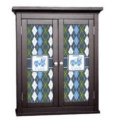Blue Argyle Cabinet Decal - Large (Personalized)