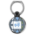 Blue Argyle Cell Phone Ring Stand & Holder (Personalized)