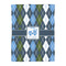 Blue Argyle Comforter - Twin - Front