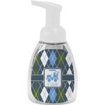 Blue Argyle Foam Soap Bottle (Personalized)