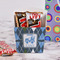 Blue Argyle French Fry Favor Box - w/ Treats View