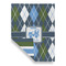 Blue Argyle Garden Flags - Large - Double Sided - FRONT FOLDED