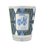 Blue Argyle Glass Shot Glass - 1.5 oz - Single (Personalized)