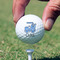 Blue Argyle Golf Ball - Branded - Hand