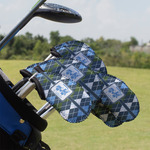 Blue Argyle Golf Club Iron Cover - Set of 9 (Personalized)