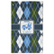 Blue Argyle Golf Towel - Front (Large)