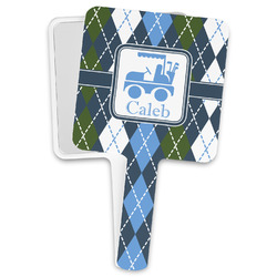 Blue Argyle Hand Mirror (Personalized)