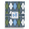 Blue Argyle House Flags - Double Sided - FRONT