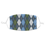 Blue Argyle Adult Cloth Face Mask