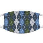 Blue Argyle Cloth Face Mask (T-Shirt Fabric)