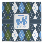 Blue Argyle Microfiber Dish Towel (Personalized)