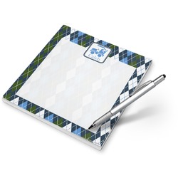 Blue Argyle Notepad (Personalized)