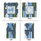 Blue Argyle Party Favor Gift Bag - Matte - Approval