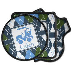 Blue Argyle Iron on Patches (Personalized)
