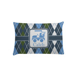 Blue Argyle Pillow Case - Toddler w/ Name or Text