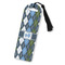 Blue Argyle Plastic Bookmarks - Front