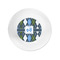 Blue Argyle Plastic Party Appetizer & Dessert Plates - Approval