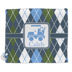 Blue Argyle Security Blankets - Double Sided (Personalized)