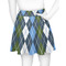 Blue Argyle Skater Skirt - Back