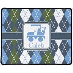 Blue Argyle Large Gaming Mouse Pad - 12.5" x 10" (Personalized)