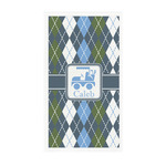 Blue Argyle Guest Paper Towels - Full Color - Standard (Personalized)