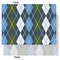 Blue Argyle Tissue Paper - Heavyweight - Large - Front & Back