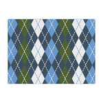 Blue Argyle Large Tissue Papers Sheets - Heavyweight