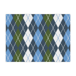 Blue Argyle Large Tissue Papers Sheets - Heavyweight