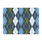 Blue Argyle Tissue Paper - Heavyweight - Large - Front