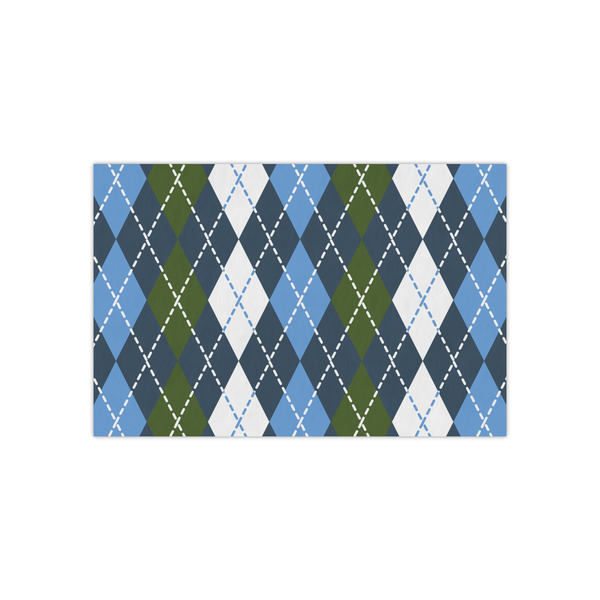 Custom Blue Argyle Small Tissue Papers Sheets - Heavyweight