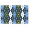 Blue Argyle Tissue Paper - Heavyweight - XL - Front