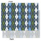 Blue Argyle Tissue Paper - Lightweight - Large - Front & Back