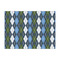 Blue Argyle Tissue Paper - Lightweight - Large - Front