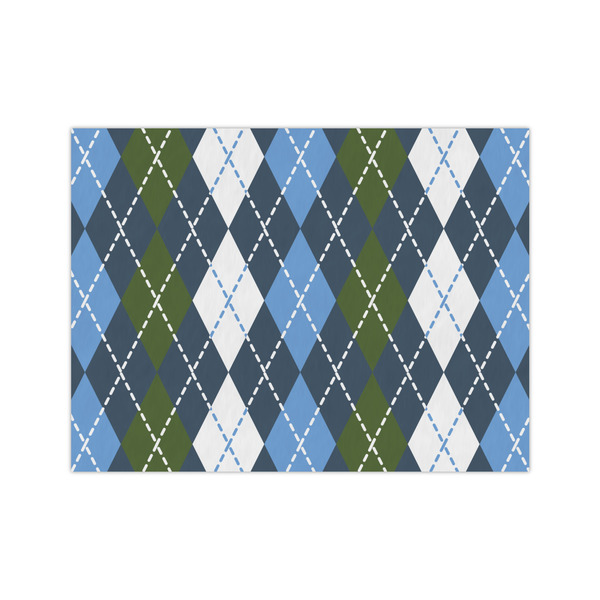 Custom Blue Argyle Medium Tissue Papers Sheets - Lightweight